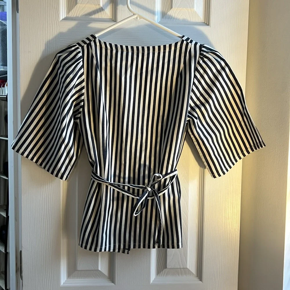 Emerson Fry striped wrap top - Picture 3 of 3